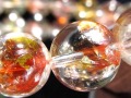 ライモナイトインクォーツ シンフォニックオーロラクォーツ 褐鉄鉱入り水晶 ブレスレット