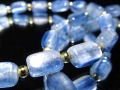カイヤナイト 藍晶石 ブレスレット デザインブレス 天然石 タンブル