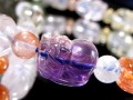 ラベンダーアメジスト 紫水晶 ブレスレット 貔貅 ヒキュウ