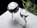 リング アクセサリー 水晶 フリーサイズ 指輪