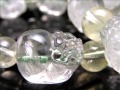 プラシオライト グリーンアメジスト 緑水晶 グリーンクォーツ ブレスレット 貔貅 ヒキュウ
