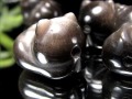 オブシディアン シルバーオブシディアン ビーズ石 1粒売り バラ珠