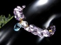 アメジスト トパーズ 水晶 ブレスレット