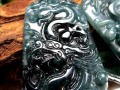 翡翠 ジェイド 龍神 プレート 彫刻 グアテマラ