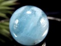 アクアマリン 丸玉 シラー スフィア 置物