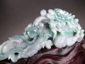 翡翠 ヒスイ 彫刻置物 龍 四爪龍