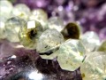 プレナイト 葡萄石 繊細ボタンカット ビーズ連 連材