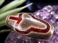 天珠 馬蹄痕天珠 至純天珠 瑪瑙 黒鳶赤紋