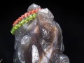 龍穴アゲート 瑪瑙 フクロウ 彫刻 置物