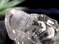 水晶 クォーツ 縁起物 置物 大黒天