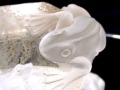 縁起物 蛙 カエル 天然水晶 置物
