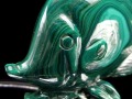 ディスカス 置物 マラカイト 熱帯魚の王様 彫刻