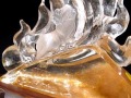 縁起物 九尾の狐 神獣 天然水晶 置物