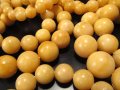 ★限定入荷★激安特価！★艶感！ミルキーイエロー★勇気を象徴する石★500gセット★1袋3500円★イエロードロマイト【白雲石】ブレスレット詰合せ◆【ロシア産】