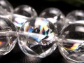 アイリスクォーツ 虹入り水晶 アイリス水晶 レインボー水晶 ビーズ連 連材