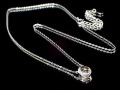 モルダバイト ネックレス ジルコニア SILVER925 カット