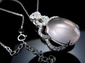 スターローズクォーツ ローズクォーツ ネックレス 紅石英 SILVER925