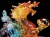 クリスタルガラス 置物 龍 ドラゴン 5本爪