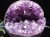 笑福 縁起物 笑口 アメジスト 丸玉 スフィア