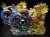 ドラゴン 龍 置物 クリスタルガラス 龍玉