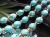 ターコイズ トルコ石 染色 ファセットカット ビーズ連 連材