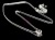 モルダバイト ネックレス ジルコニア SILVER925 カット