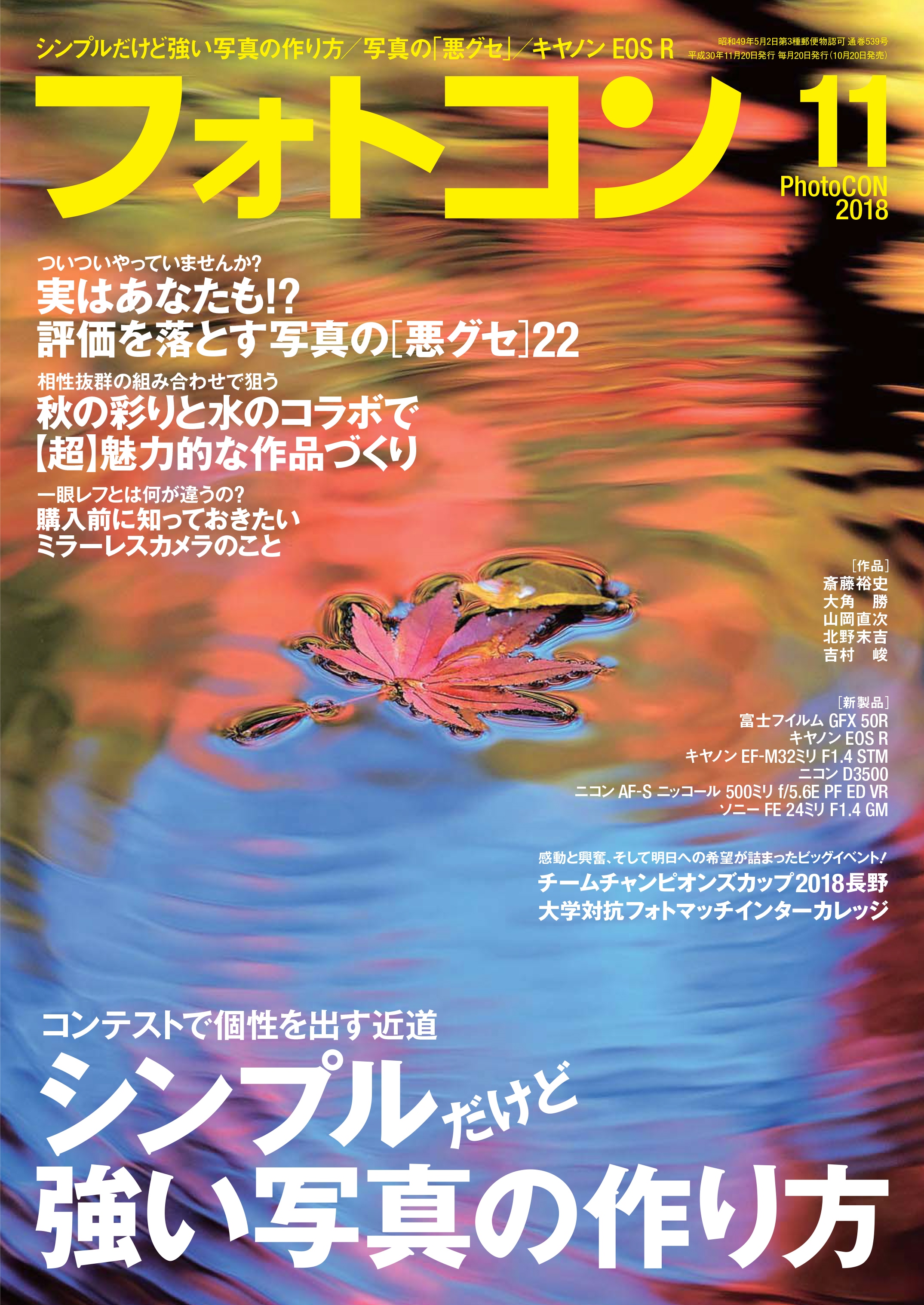 フォトコン2018年11月号