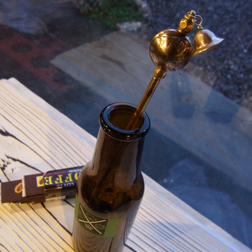 インディアンニッケル一本かんざし　ハンドメイド簪