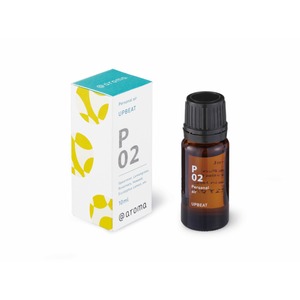 【メーカー直送品】アットアロマ エッセンシャルオイル2本セット P02 アップビート 10ml〔代引不可〕