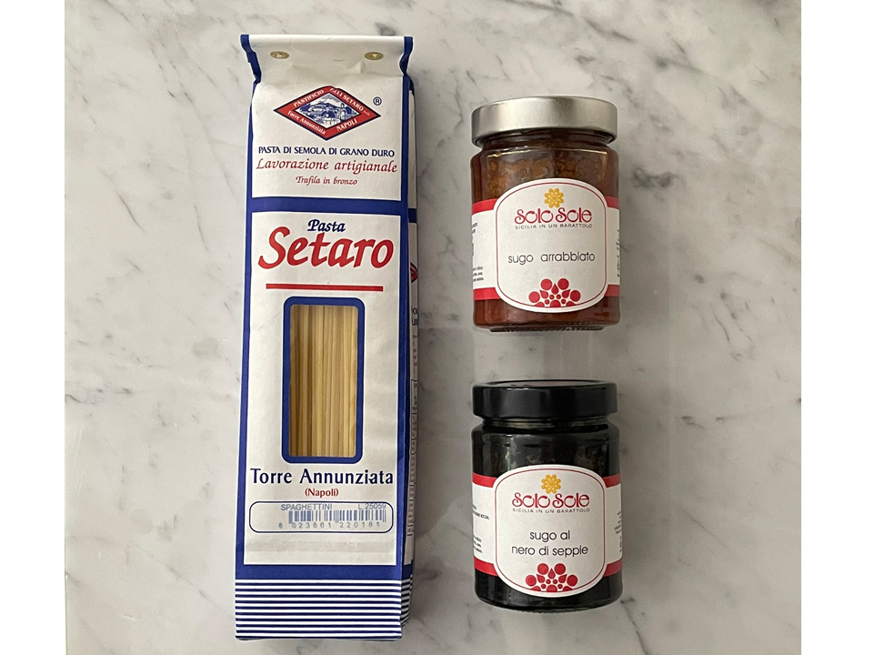 パスタとトマトソースのセット　