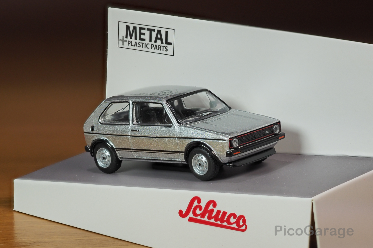シュコー1/64VWゴルフ1GTI（シルバー）_F