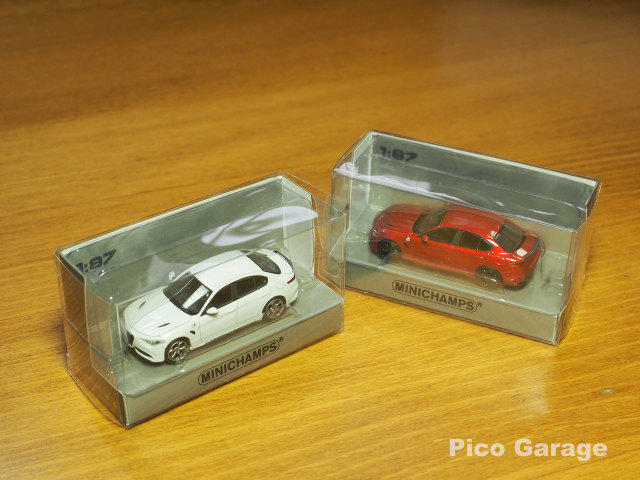 MINICHAMPS_1/87 AlfaRomeo GIULIA Quadrifoglio（パッケージ）