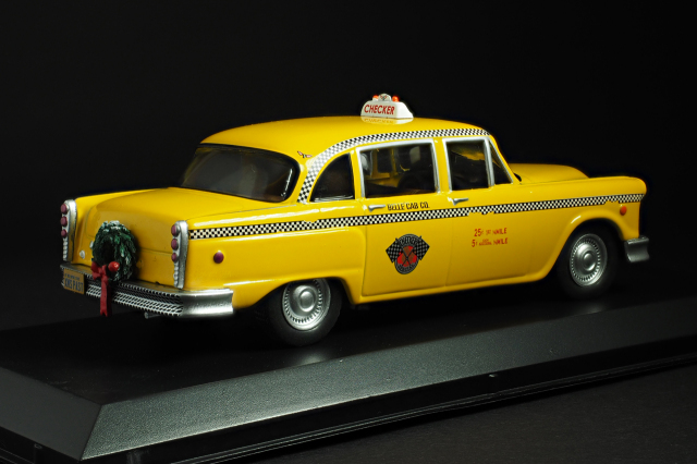 GREENLIGHT 1/43スケール 1978 Checker TAXI X’Mas 後面