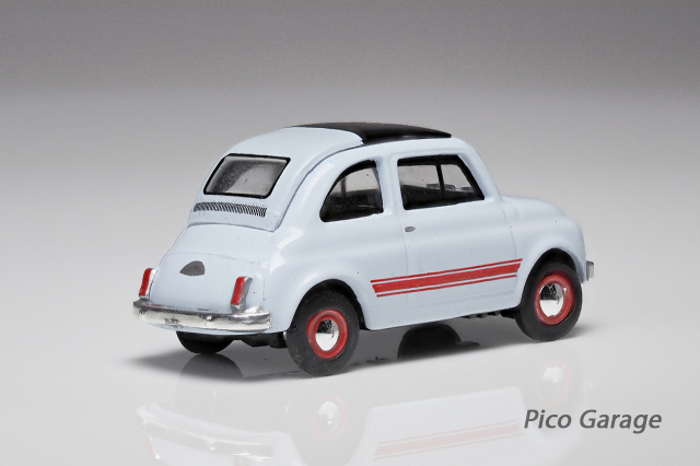 Schuco 1/87FIAT500Sport(ブルー）後