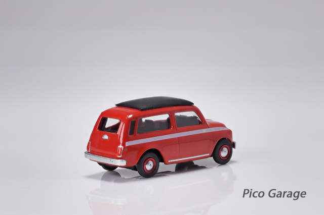 Schuco 1/87FIAT500ワゴン(赤）後