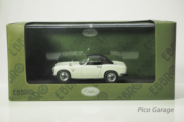 EBBRO 1/43 ホンダS800（白）箱