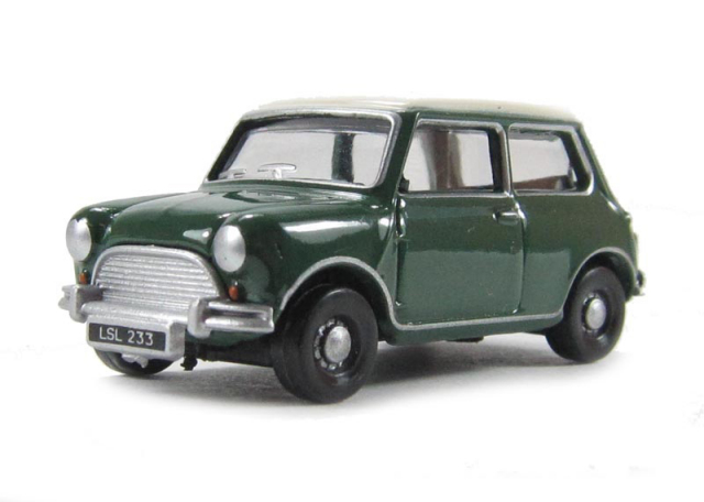 OXFORD オースチン MINI 1/76 グリーン/白ルーフ
