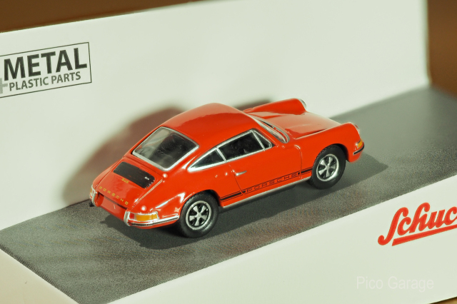 シュコー1/87 ポルシェ911S オレンジ_後サイド