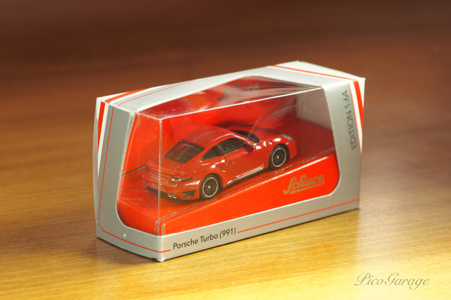 【Schuco】1:64 ポルシェ911ターボ（991赤）3