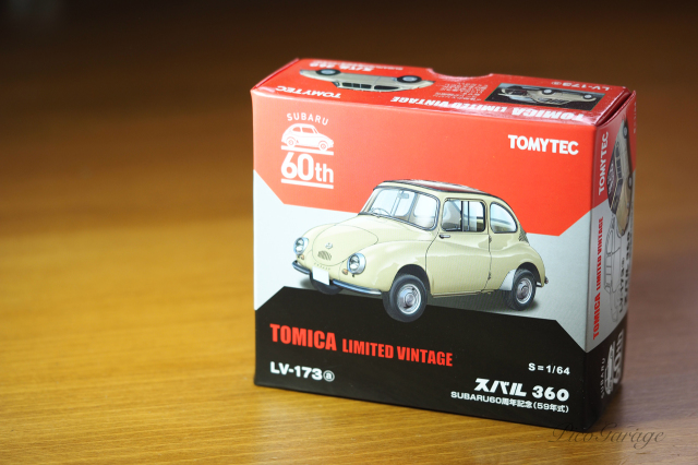 ◇【TOMYTEC】1/64 LV-173a・b SUBARU 60周年記念 スバル 360 （58年式）
