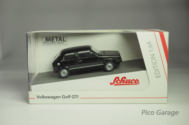 シュコー 1/64 フォルクスワーゲンゴルフ1GTI（黒）箱