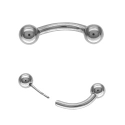 ピアス 18G 16G 14Ｇ つけっぱなしにおすすめ 丸玉ボールプッシュピンカーブドバーベル ファーストピアス セカンドピアス カスタム 軟骨ピアス ラブレット トラガス ヘリックス スタッドピアス ボディピアス BANP1