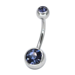ボディピアス ダブルジュエリーネイブル/14G ボディーピアス へそピアス DJB