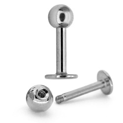 [カスタム]ボディピアス ラブレットスタッド/18G・16G・14G ボディーピアス 軟骨ピアス LABRETSTUD