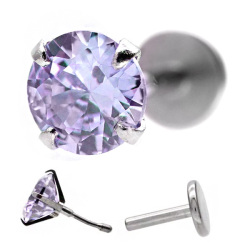 【金アレ対応】【ネジ不要/摩擦でロック】プッシュピン立爪ジュエルラブレット/14G・16G・18G LSP3