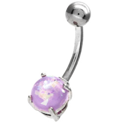 ボディピアス へそピアス グリッターオパールネイブル/14G ボディーピアス ヘソピアス NSD1908