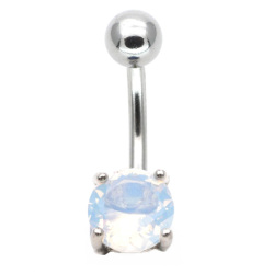 ボディピアス へそピアス 天然石のプレシャスストーンネイブル/14G ボディーピアス へそピアス NSQ-2831-14G