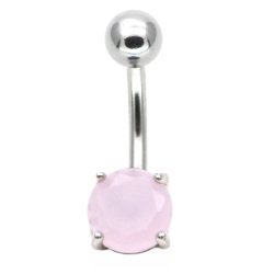 ボディピアス へそピアス 天然石のプレシャスストーンネイブル/14G ボディーピアス へそピアス NSQ-2831-14G