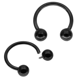 ボディピアス カラーチタンサーキュラーバーベル/16G インターナル ボディーピアス 軟骨ピアス ヘリックス TITANIUMCIRCULAR