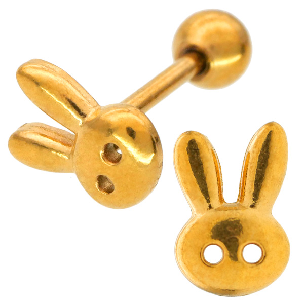 ボディピアス ラビットフェイスバーベル/20G ボディーピアス